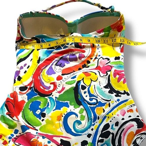 Anne Cole Twist Front Shirred One Piece Swimsuit Size 10 - Picture 11 of 17